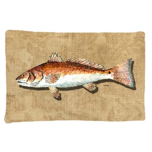 Carolines Treasures Carolines Treasures 8807PILLOWCASE 20.5 x 30 in. Red Fish Moisture Wicking Fabric Standard Pillow Case 8807PILLOWCASE - main